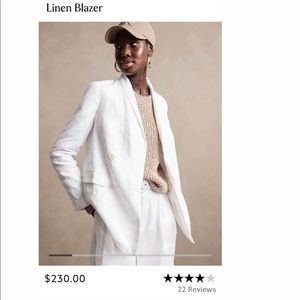 Banana republic white blazer